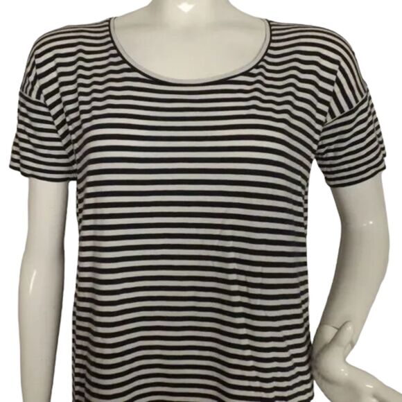 EVERLANE Tee Dress, S, Navy/white stripes, Short sleeves, Short/Mini, Casual - Picture 2 of 13